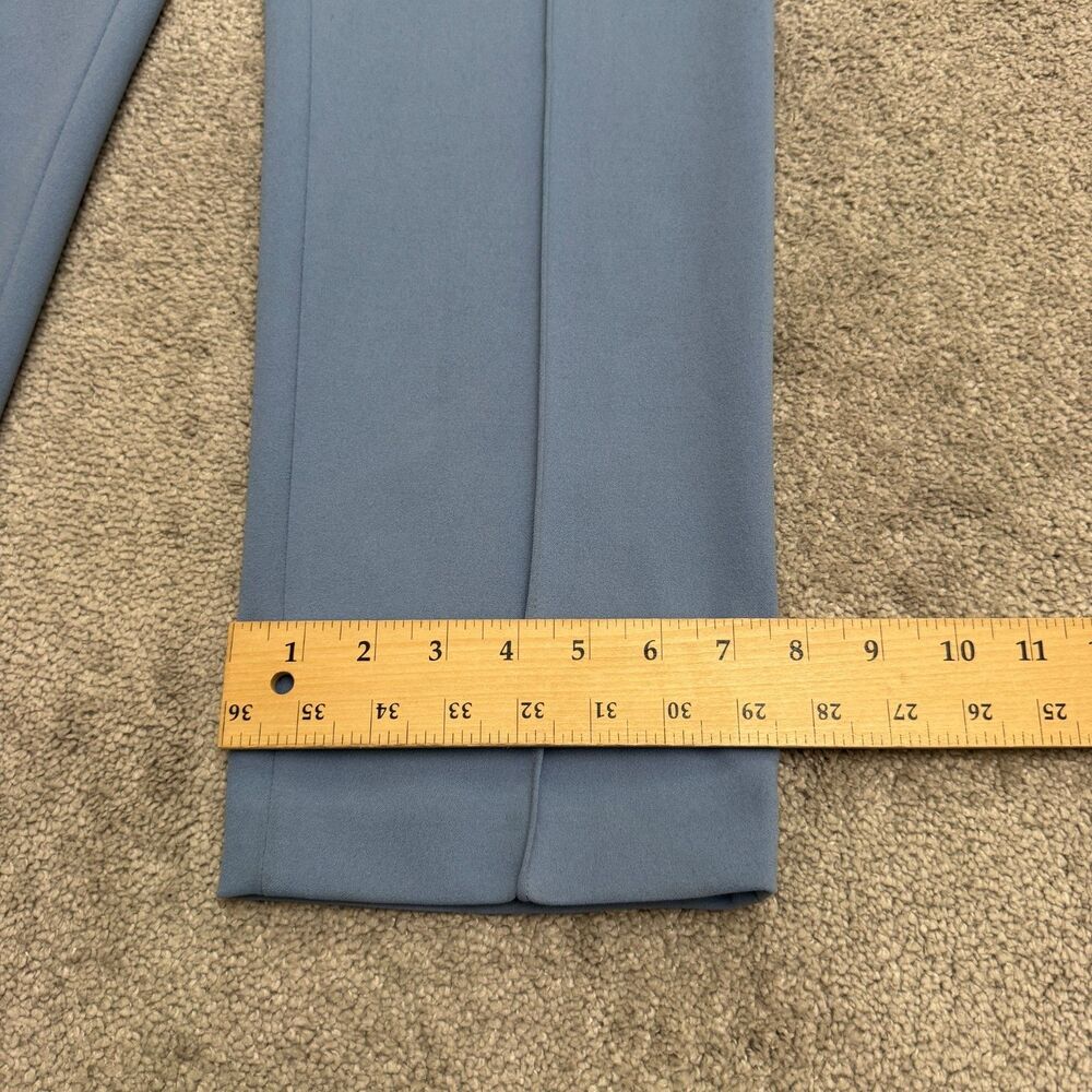 Calvin Klein Slim Leg Ankle Length Trouser Dress Pants Womens 14 Blue Infinite - Picture 15 of 16